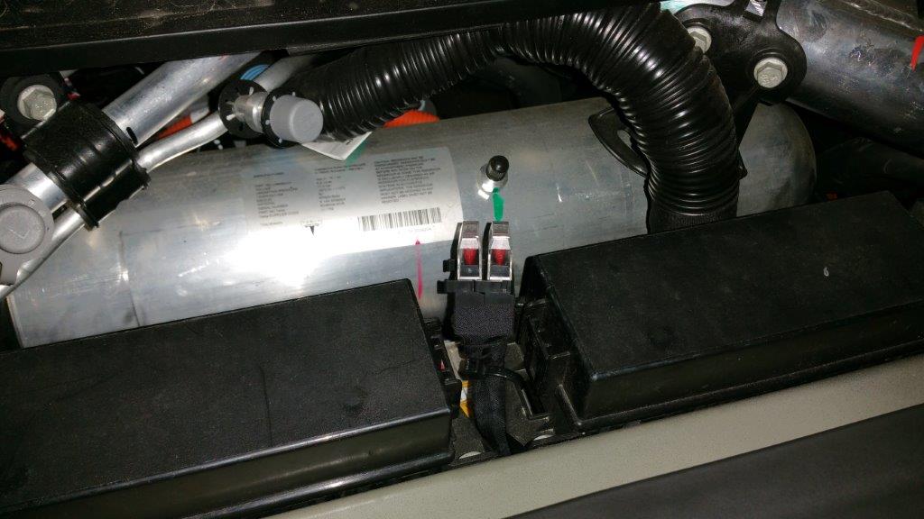 Säkringarna placerade vid övriga säkringar