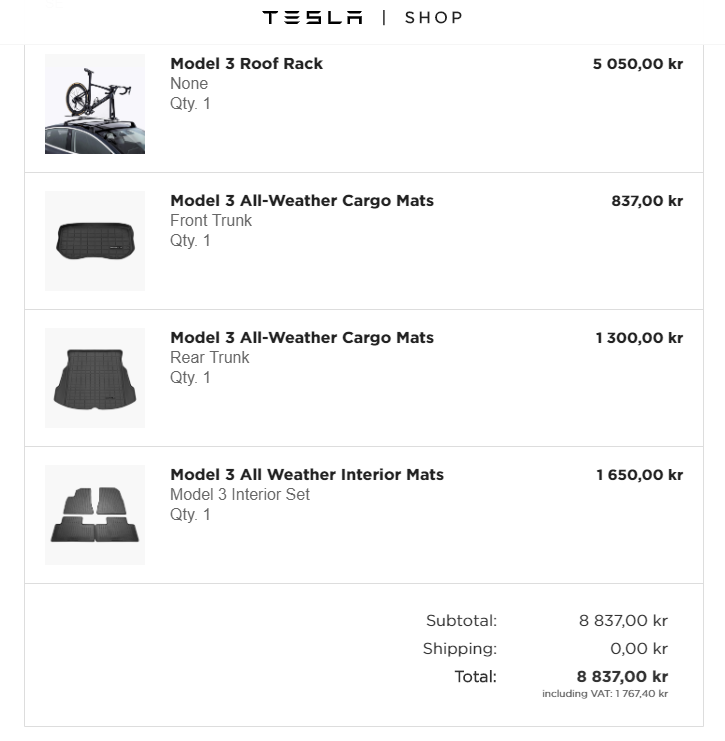 Tesla kvitto 190327 extrautrustning Model 3.PNG