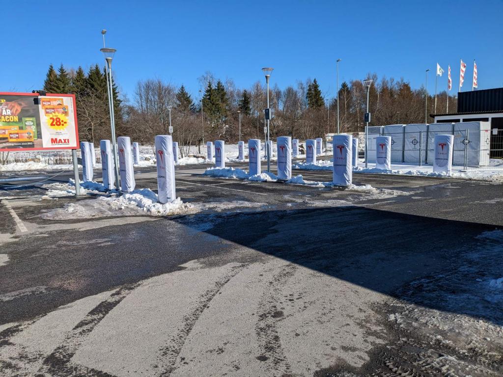 Kommande supercharger vid Haninge