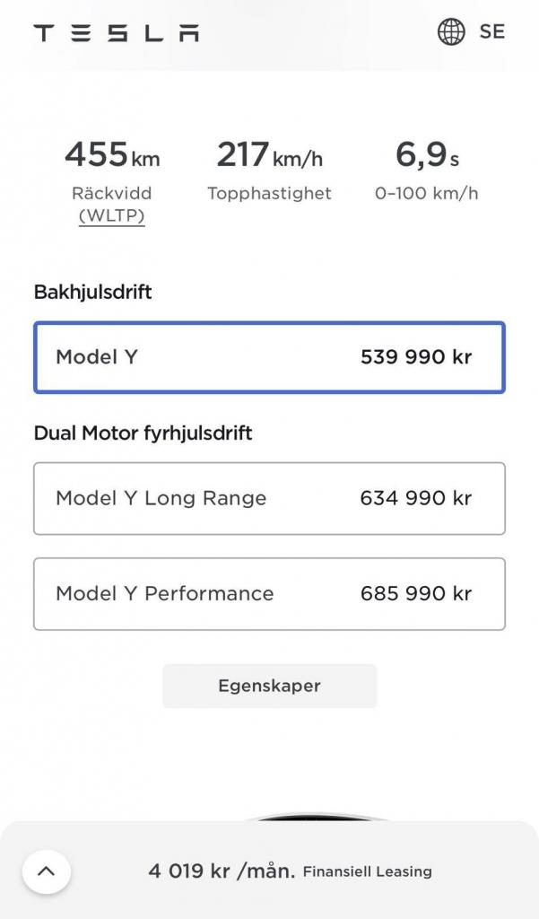 Priser innan höjningen
