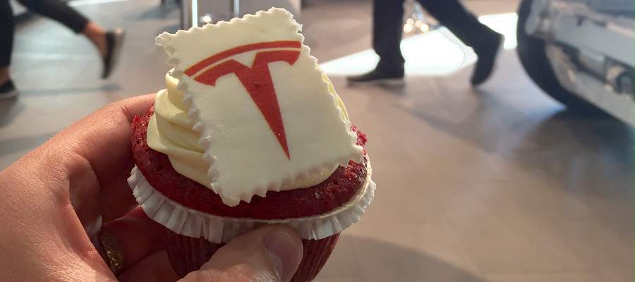 Smarriga Tesla-cupcakes