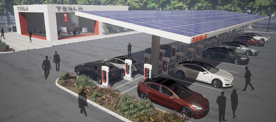 Tesla Super Charging Lounge 2